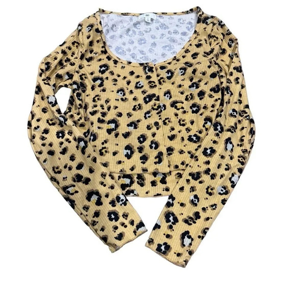 NWOT BP. Cardigan and tank set Leopard Print ribbed small bp Nordstrom - Picture 2 of 7